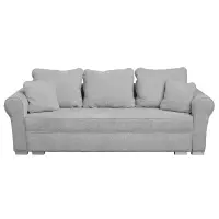 Canapea extensibila SARA N, 3 locuri, cu lada depozitare, gri inchis, 235x90x75 cm
