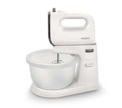 Mixer planetar Philips - HR3745/00, 450 W, 5 trepte, alb