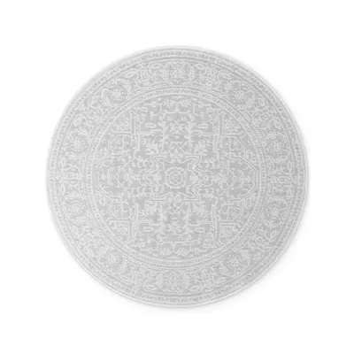 Covor pentru exterior și interior gri/fildeș rotund ø 160 cm Duet Kona – NORTHRUGS
