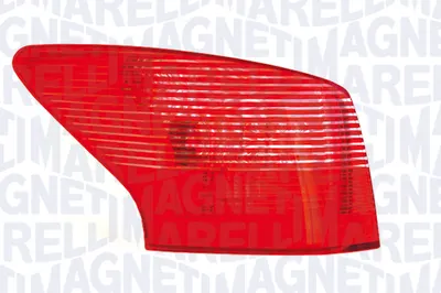 Stop tripla lampa spate dreapta (Semnalizator portocaliu, culoare sticla: rosu) PEUGEOT 407 COMBI 2004-2010