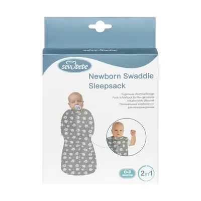 Sac de dormit 2 in 1 Sevibebe Elefant 0-3 luni