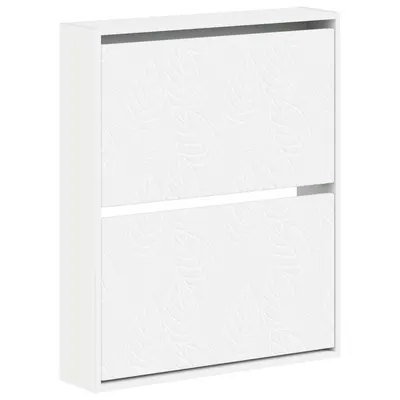 vidaXL Dulap pentru pantofi montat pe perete DELFT 71 x 17 x 86 cm Alb
