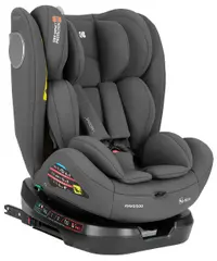 Scaun auto KikkaBoo - i-Moove 2, IsoFix, i-Size, 40-150 cm, Dark Grey