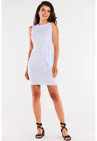 Rochie scurta de bumbac cu prindere laterala decorativa
