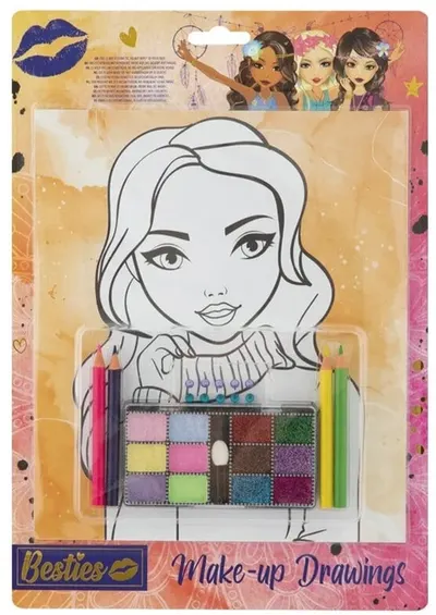 Set creativ Grafix - DIY, Desene cu machiaj, A4, 4 foi