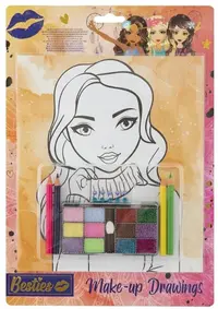 Set creativ Grafix - DIY, Desene cu machiaj, A4, 4 foi