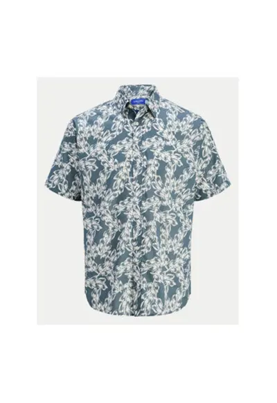 Camasa barbati Jack Jones - 12271089 - Bumbac - Albastru - Albastru