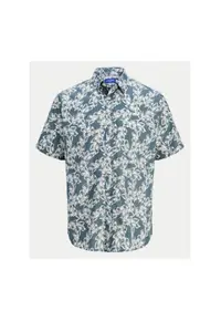 Camasa barbati Jack Jones - 12271089 - Bumbac - Albastru - Albastru