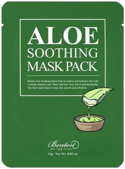 Benton Aloe Mască de față cu folie, 23 g