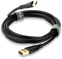 Cablu QED - Connect QE8187, USB-C/USB-A, 1.5m, negru
