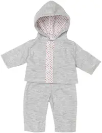 Set de îmbrăcăminte pentru păpuși Micki Pippi Skrallan - Gri, 36 cm