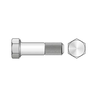 Surub Cap Hexagonal Partial Filetat 931 Inox A2-M12 X 50