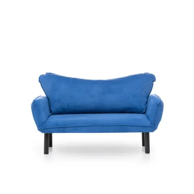 Canapea extensibila CHATTO, 2 locuri, albastru, 150x70x75 cm