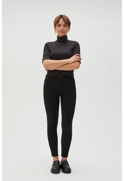Blugi skinny negri netezi - Negru