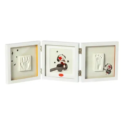 Rama foto tripla cu amprenta Tiny Love Tiny Creations Alb