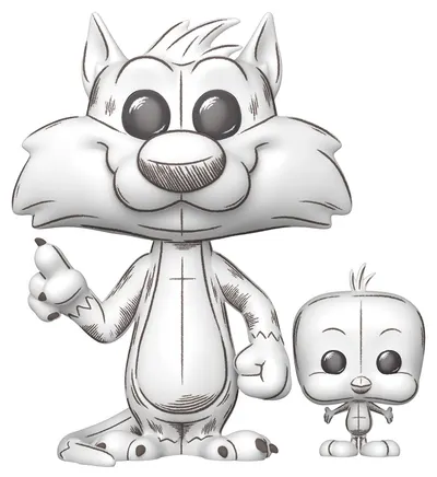 Figurină Funko POP! Animation: Looney Tunes - Sylvester & Tweety #2013