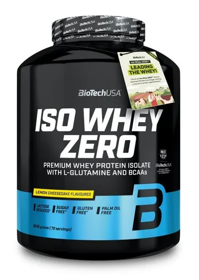 Iso Whey Zero, cheesecake cu lămâie, 1816 g, BioTech USA