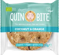 Fursec fără gluten cu nucă de cocos și portocală, 50 g, Quin Bite
