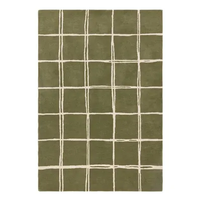 Covor verde țesut manual din lână 200x290 cm – Asiatic Carpets