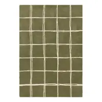 Covor verde țesut manual din lână 120x170 cm – Asiatic Carpets