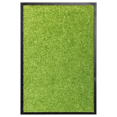 vidaXL Covoraș de ușă lavabil, verde, 40 x 60 cm