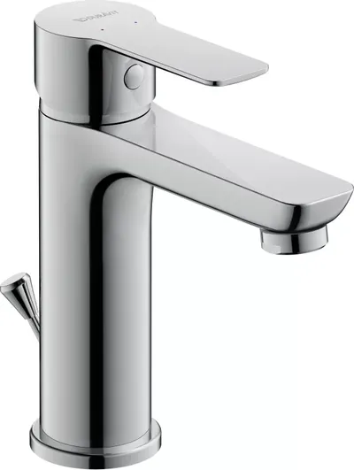 Baterie lavoar Duravit A.1 A11020001010, marime M, cartus ceramic, monocomanda, 167 mm, ventil, Crom lucios