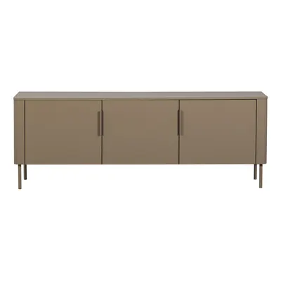 Comodă TV taupe din lemn de pin 154x56x44 cm Gunnar – WOOOD