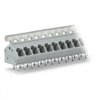 PCB terminal block; push-button; 2.5 mm²; Pin spacing 5/5.08 mm; 7-pole; CAGE CLAMP®; commoning option; 2,50 mm²; gray