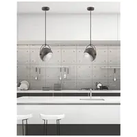 Lampa suspendata DEGLI Rust Metal Outside Aluminiu Inside E27 1x40W IP20 Fara bec