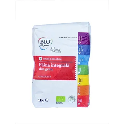 Faina Integrala de Grau Eco, Bio All Green, 1 kg