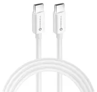 Cablu Forcell - F-Energy C339, USB-C/USB-C, 100W, 2m, alb