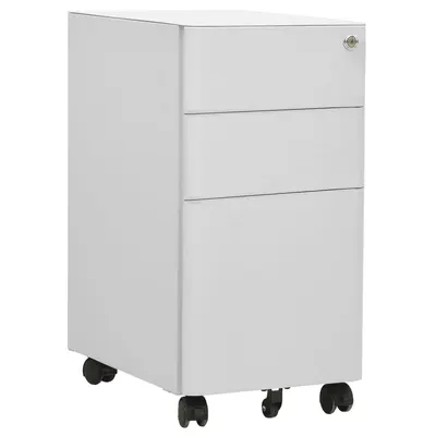Gossi dulap dosare mobil, gri deschis, 30x45x59 cm, otel