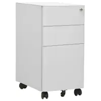 Gossi dulap dosare mobil, gri deschis, 30x45x59 cm, otel