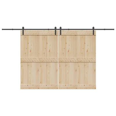 Gossi set feronerie pentru usi glisante, negru, 400 cm, otel