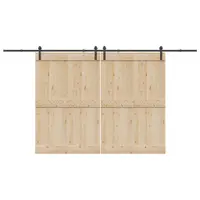 Gossi set feronerie pentru usi glisante, negru, 400 cm, otel