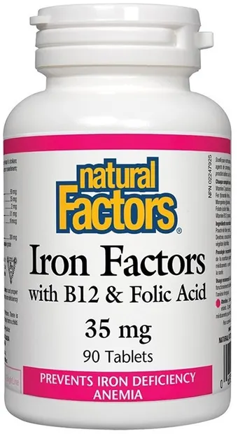 Iron Factors, 90 tablete, Natural Factors