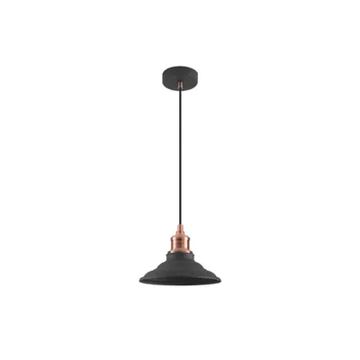 Lampa tavan - Ceiling fixture LORET M,8731,AC220-240V,50/60Hz,1*E27, max.40W, Diameter 20,5cm,IP20, single, black