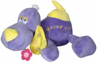 Jucărie de pluș Amek Toys - Câine culcat, mov, 65 cm