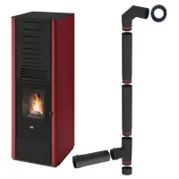 SOBA PELETI KAREN 2.5-9.5 KW - BLOOD + piese racordare