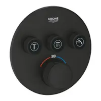 Baterie cada sau dus termostatata Grohe SmartControl negru mat