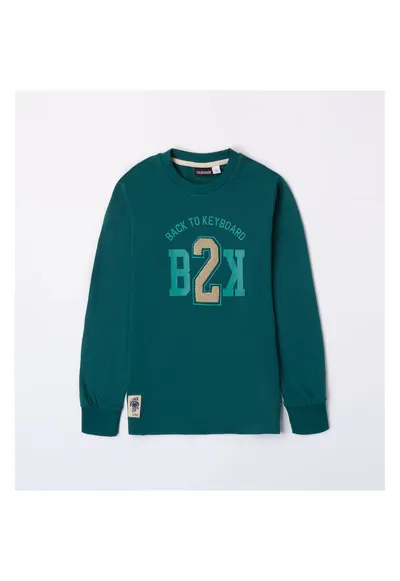 Bluza cu imprimeu pentru baiat - 0.7433 - Verde