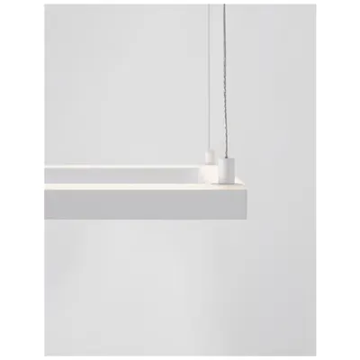 Lampa suspendata ETERNA Nisipiu Alb Aluminiu & Acrylic LED 30W 230V 2100Lm 3000K IP20