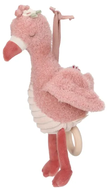 Jucărie muzicală Little Dutch Safari Friends - Flamingo