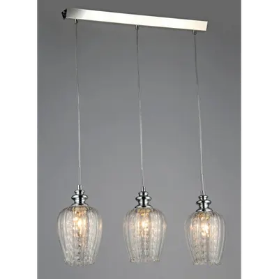 Lampa suspendata Fusion Blues,3 x E14,D.700,cm,H.1000 cm,Nichel