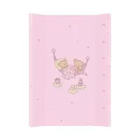Saltea de infasat cu intaritura 70x50 cm ursuletii somnorosi roz