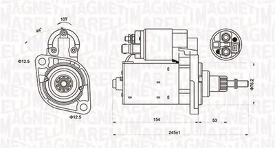 Electromotor (12v, 1,1kw) Potrivit Audi A3, Tt; Ford Galaxy I; Seat Alhambra, Cordoba, Ibiza Ii, Toledo I; Skoda Octavia I; Vw Golf Iv, Golf V, Polo Iii Classic 1.8 2.0 11.93-03.10