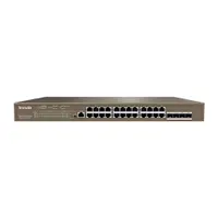 Switch cu 24 porturi Tenda TEG5328P-24-410W, 56 Gbps, 41.7 Mpps, 16000 MAC, PoE, cu management