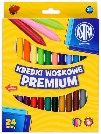 Pasteluri cerate Astra - Premium, 24 culori