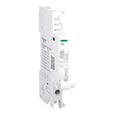 Acti9 A9A, Contact auxiliar, iSD, 1 C/O, 100mA-6A, 24-415V C.A., 24-130V C.C., conexiune pe jos