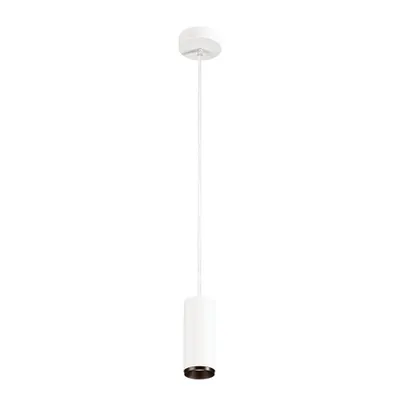 Lampa suspendata, lustra NUMINOS S Pendant, white Indoor LED pendant light white/black 2700K 24°